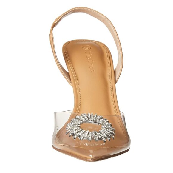 The Drop Women's Klara Clear Pointed Toe Heels - Size: 10 - Picture 3 of 14